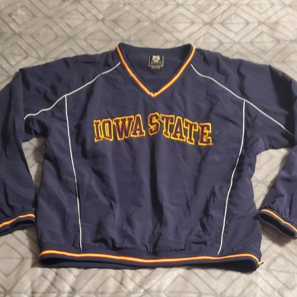 Gear for Sports windbreaker‎ Pullover featuring Iowa State arch Embrodered logo